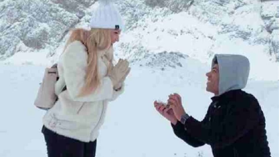 Ο Φάρλεϊ Ρόσα του Ατρόμητου έκανε πρόταση γάμου στο χιόνι (φωτο)