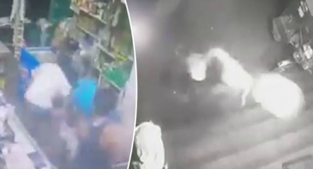 Ένοπλος ληστής πεθαίνει επιτόπου από χτύπημα με φιάλη γκαζιού στο κεφάλι  (βίντεο)