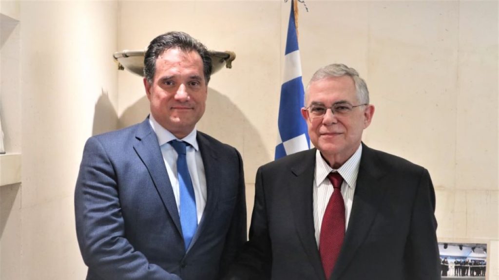 Συνάντηση Λ. Παπαδήμου και Α. Γεωργιάδη για τα νέα έργα στο Ίδρυμα Ιατροβιολογικών Ερευνών