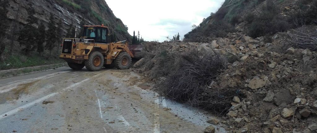 Χανιά: Κλειστός δρόμος λόγω κατολίσθησης – Πολλά τα προβλήματα από την κακοκαιρία