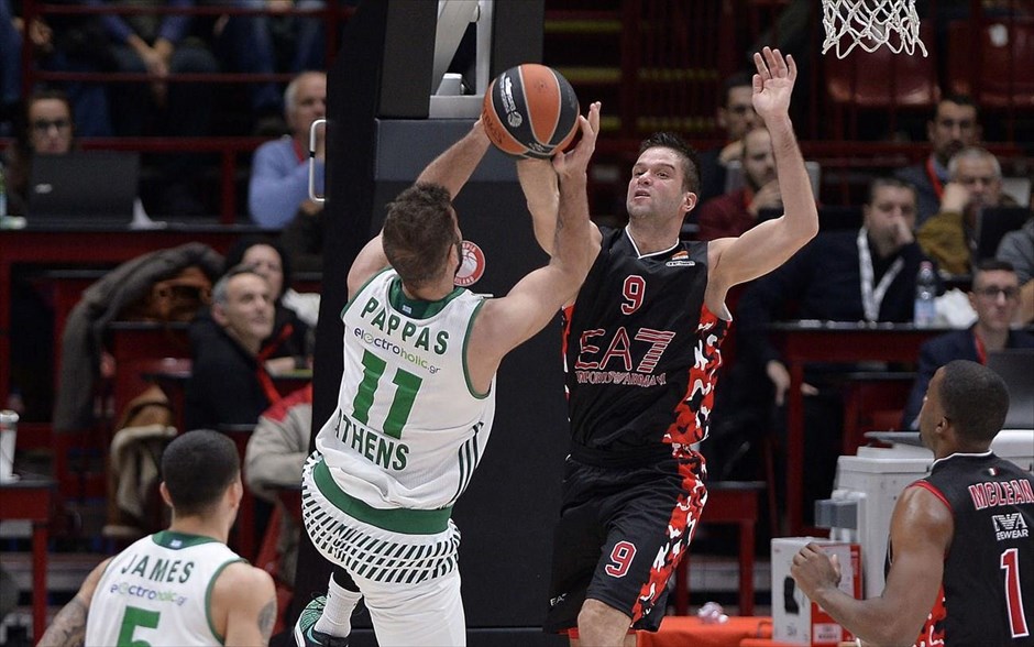 Euroleague: Βαριά ήττα για Παναθηναϊκό με 96-87 κόντρα στην Αρμάνι