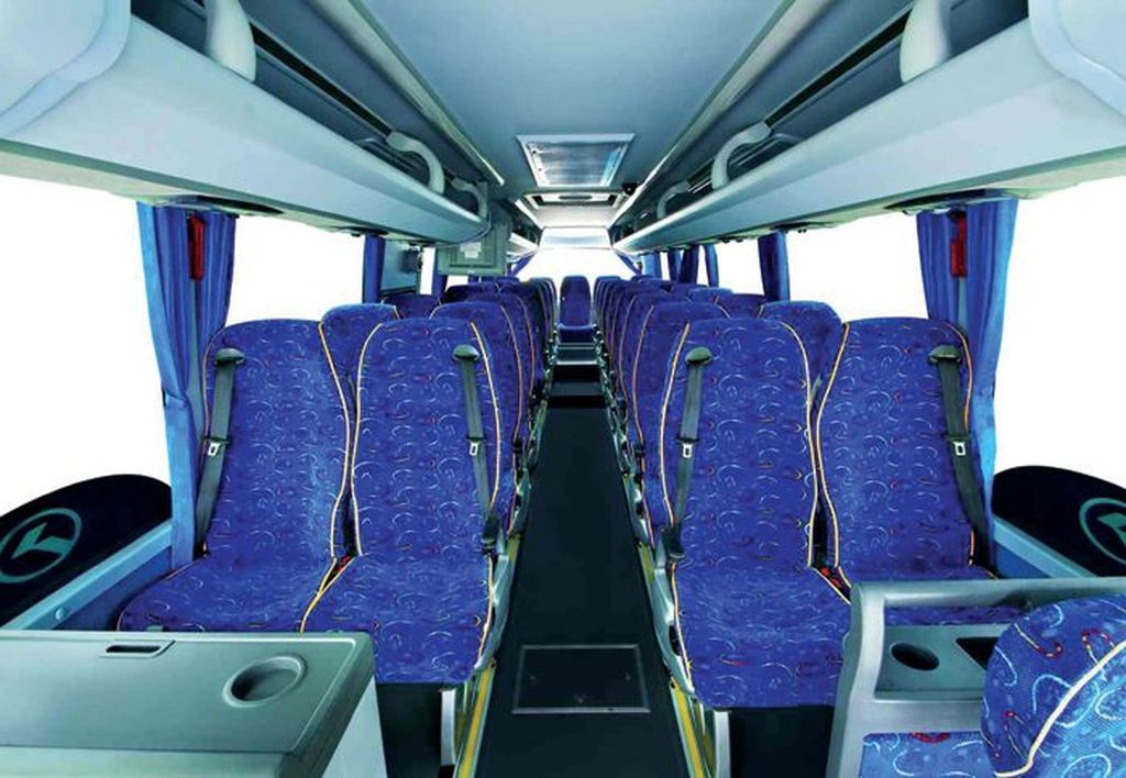 Γιατί είναι πολύχρωμα τα καθίσματα των λεωφορείων;