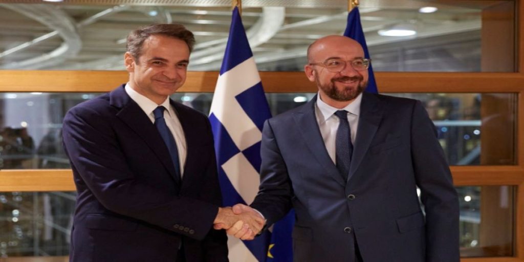 Κυριάκος Μητσοτάκης: Δείπνο εργασίας με τον Σαρλ Μισέλ στις Βρυξέλλες – Τα θέματα που συζήτησαν (φώτο)