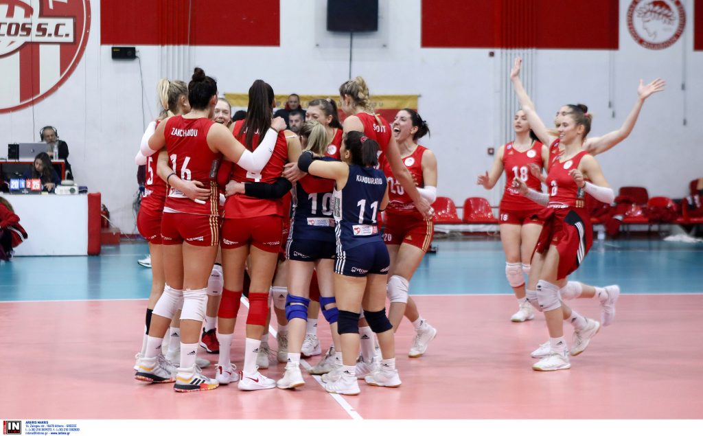 «Ερυθρόλευκο» το ντέρμπι στο γυναικείο βόλεϊ (3-1) τον Παναθηναϊκό