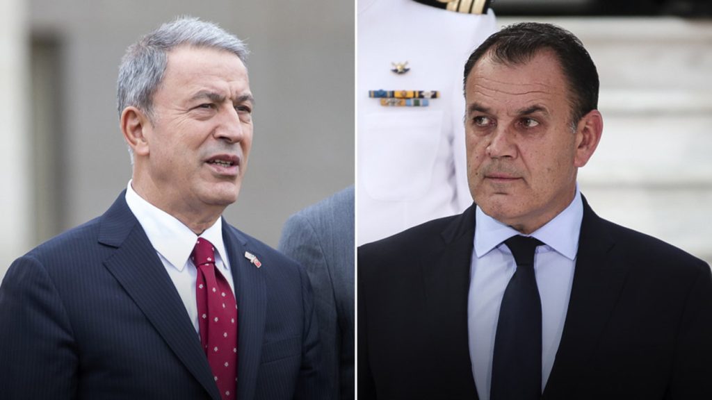 Τηλεφωνική επικοινωνία για Ν.Παναγιωτόπουλο και Χ.Ακάρ – Στο επίκεντρο τα Μέτρα Οικοδόμησης Εμπιστοσύνης