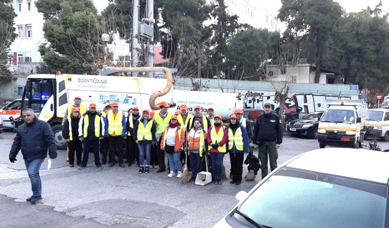 «Αθήνα Καθαρή» σε Γουδή και Αμπελόκηπους (φώτο)