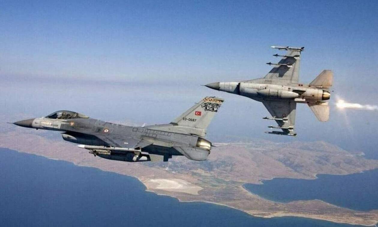 Τουρκικά F-16 πέταξαν πάνω από Λειψούς και Αρκιούς: Αναχαιτίστηκαν από την ΠΑ