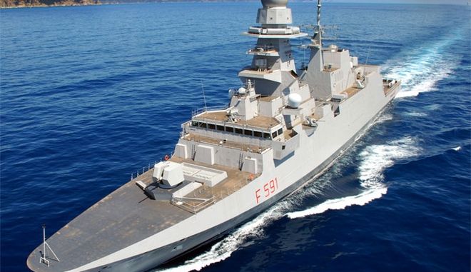 Στη Λάρνακα η ιταλική φρεγάτα Virginio Fasan