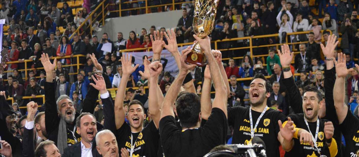 Κύπελλο Ελλάδος μπάσκετ: Στον «ουρανό» της Κρήτης σήκωσε το τρόπαιο η ΑΕΚ (βίντεο)