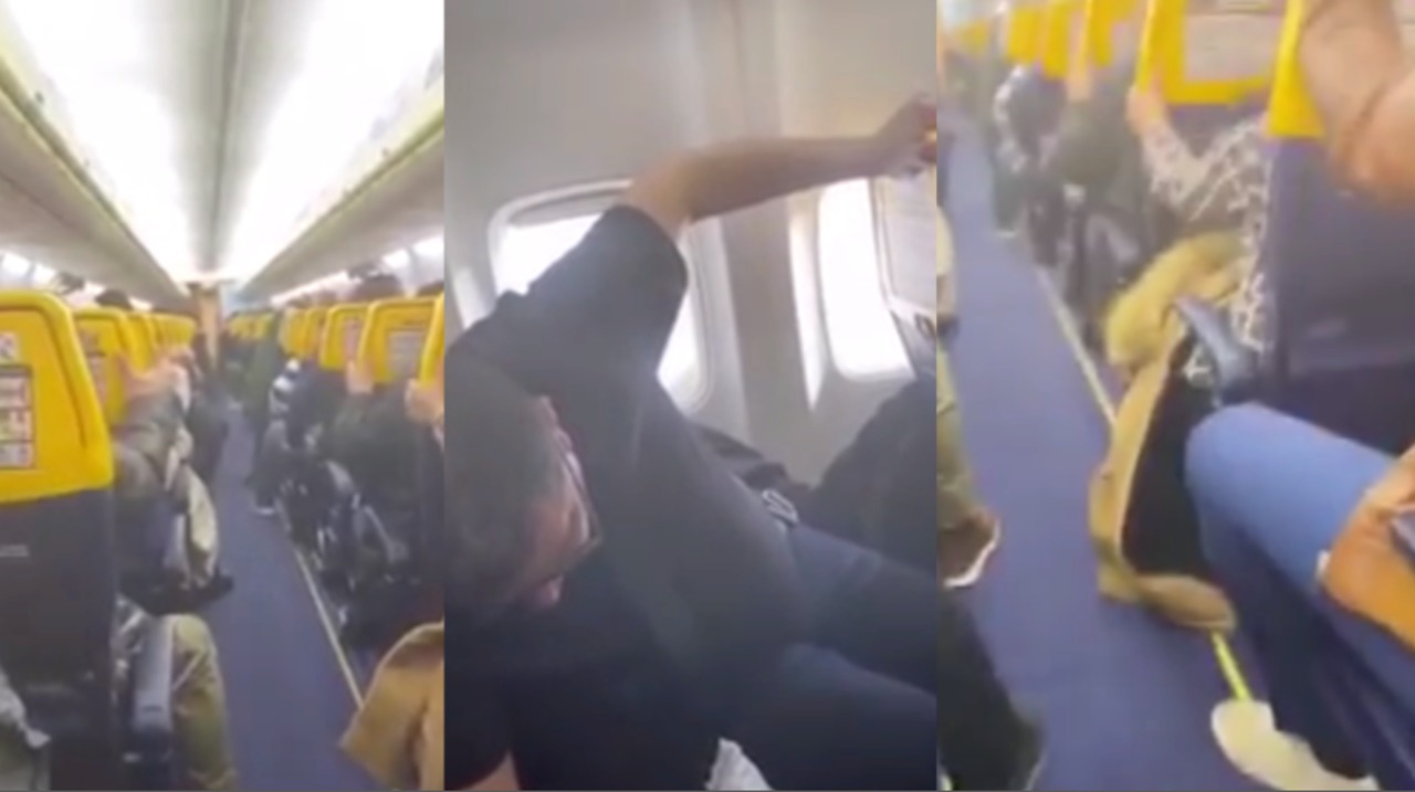 Πτήση… θρίλερ: Έκλαιγαν οι επιβάτες – Συνταρακτικό βίντεο από το εσωτερικό του αεροπλάνου