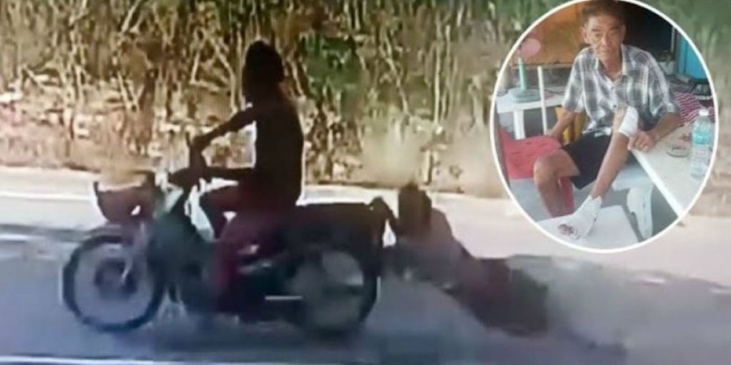 Μέχρι που θα έφτανες για να μην χάσεις το κινητό σου; Ηλικιωμένος «γαντζώθηκε» από μηχανάκι κλέφτη (βίντεο)