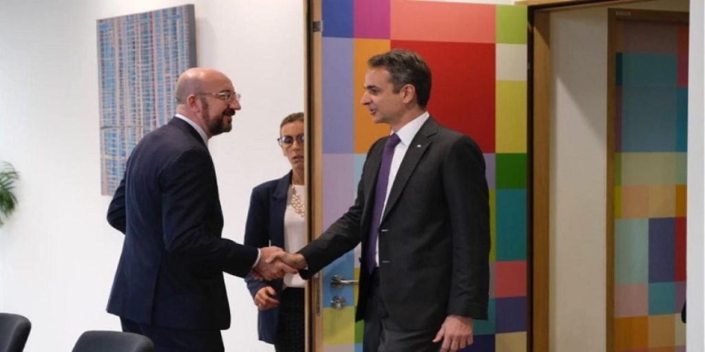 Σύνοδος Κορυφής: Ο Κ. Μητσοτάκη συνάντησε τον Σάρλ Μισέλ