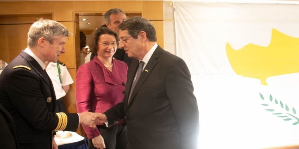 Στο αεροπλανοφόρο Charles De Gaulle ο Ν. Αναστασιάδης: «Στέλνουμε ξεκάθαρο μήνυμα σε όσους στοχεύουν σε ένταση» (φώτο)