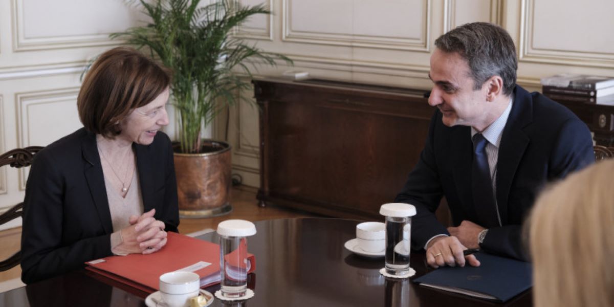 Η συνάντηση Κ. Μητσοτάκη με τη Γαλλίδα υπουργό Άμυνας (φώτο)