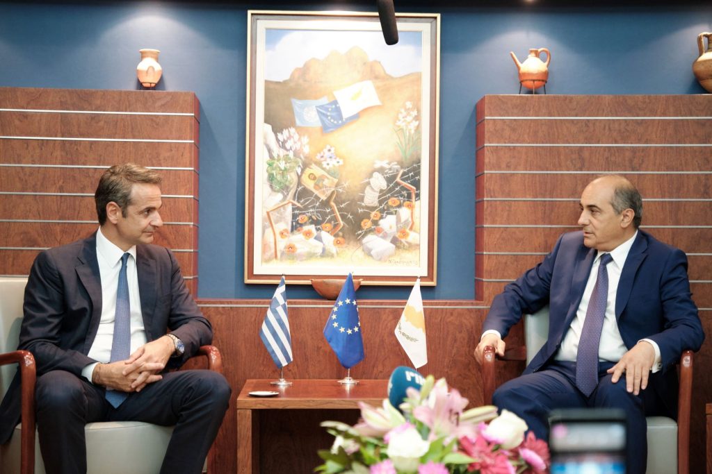 Κ. Μητσοτάκης: Συναντήθηκε με τον πρόεδρο της Βουλής των Αντιπροσώπων της Κύπρου