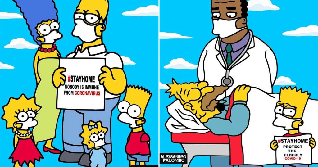 Simpsons και Family Guy μας λένε… «μείνετε σπίτια σας» – Θα τους ακούσουμε; (φώτο)