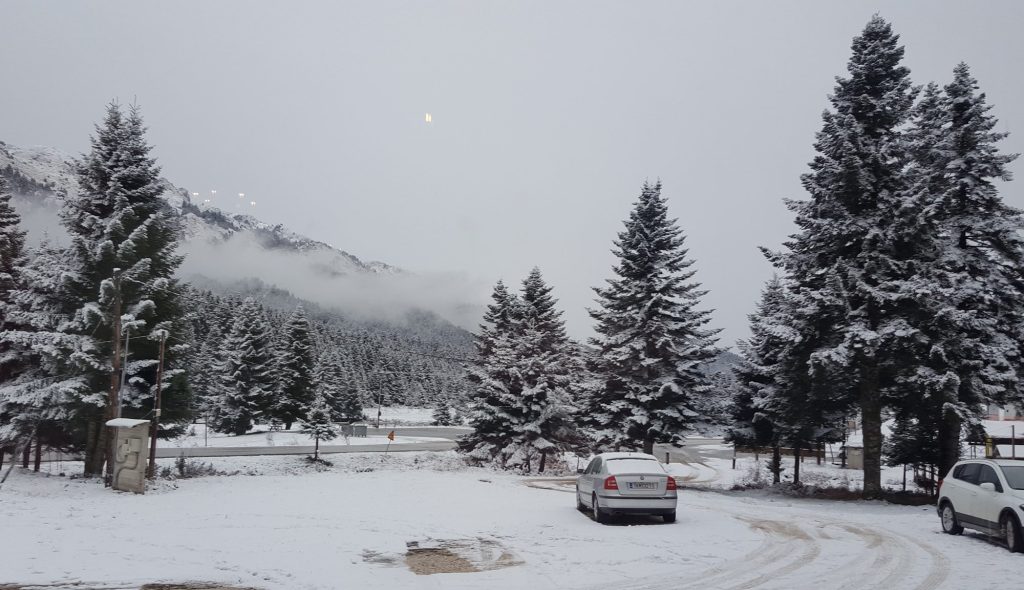 Στα λευκά «ντύθηκαν» Τρίκαλα και Κοζάνη – Χιόνιζε όλο το βράδυ (βίντεο)