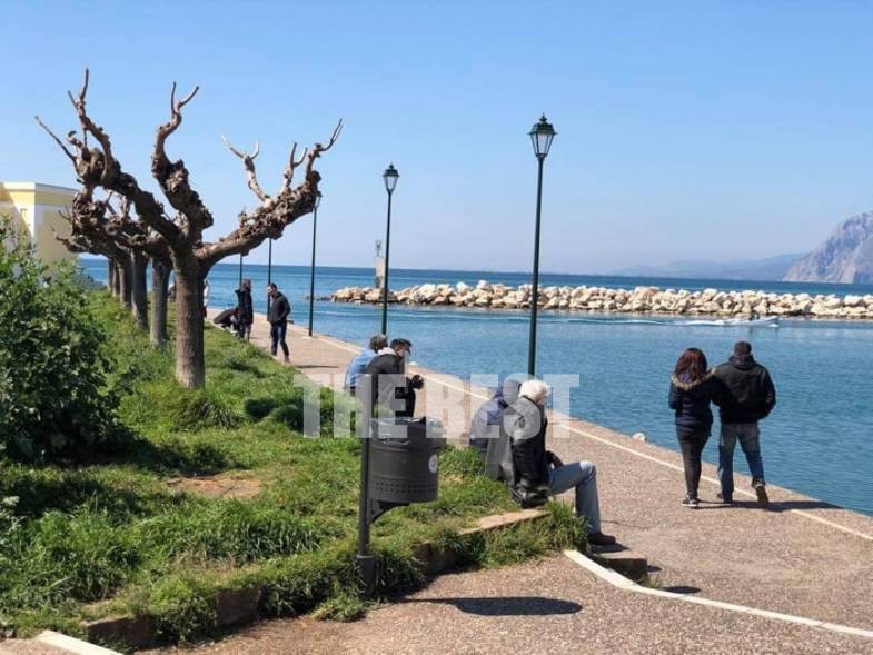 Πάτρα: Λίγος κόσμος στη Μαρίνα και αραιά-αραιά