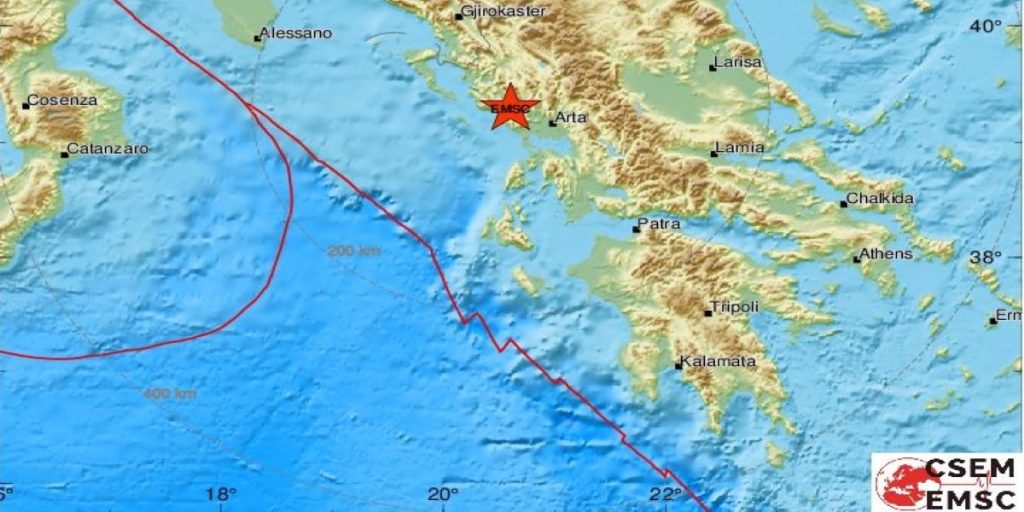 Σεισμός 4,3 Ρίχτερ κοντά στην Πρέβεζα