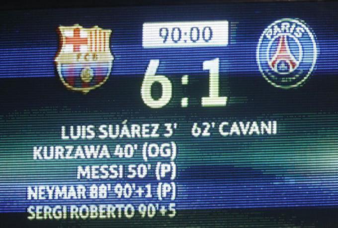 Ηταν η ανατροπή του αιώνα της Μπαρτσελόνα η μεγαλύτερη ποδοσφαιρική σφαγή στα χρονικά; (φωτο)