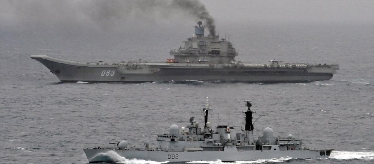 Επιτήρηση μονάδων του ρωσικού Ναυτικού από το βρετανικό Βασιλικό ναυτικό