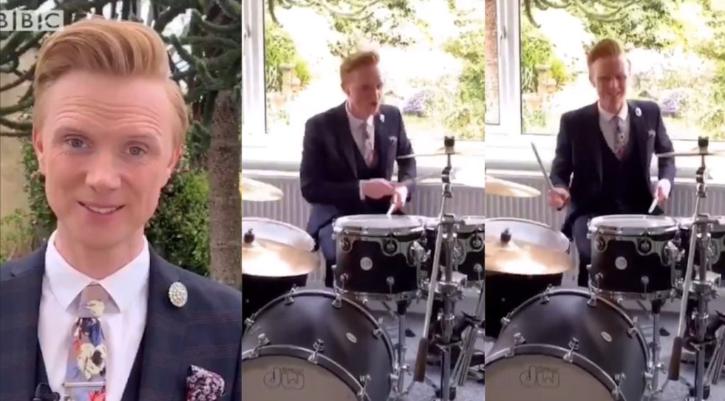 Παρουσιαστής έκανε πρόβλεψη καιρού ενώ… έπαιζε ντραμς! (βίντεο)