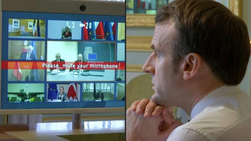 Μακρόν στην τηλεδιάσκεψη κορυφής: «Η Ευρώπη χρειάζεται πακέτα στήριξης  και όχι νέα δάνεια»