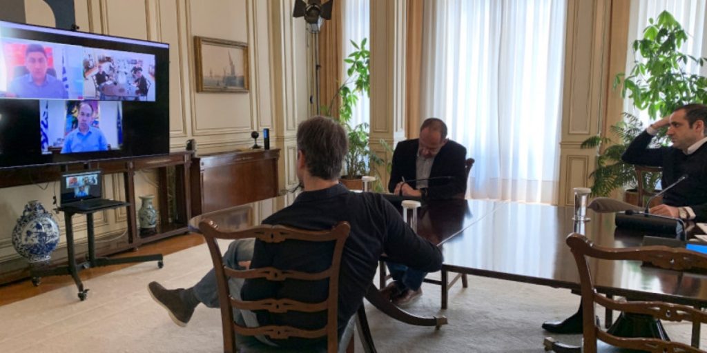 Κ. Μητσοτάκης: Τηλεδιάσκεψη με την ηγεσία του υφυπουργείου Αθλητισμού για το μέλλον των διοργανώσεων (φώτο)