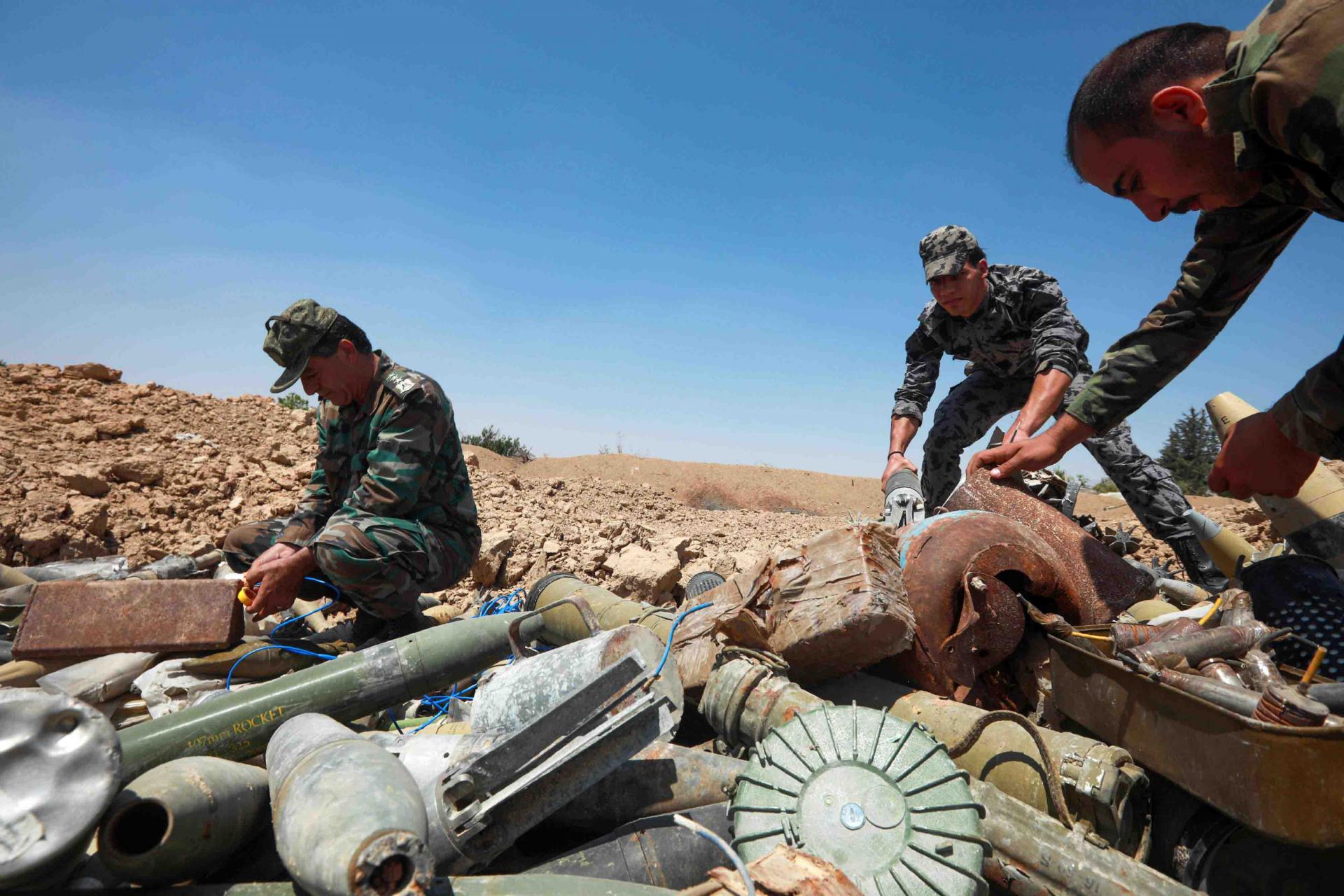 Σε αποναρκοθέτηση περιοχών προχώρησε ο στρατός της Συρίας