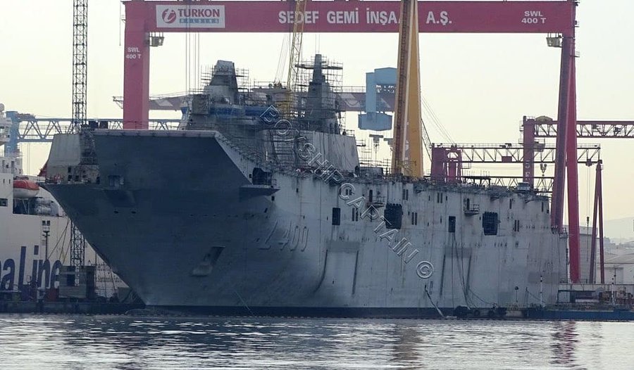 Ολοκληρώνεται η ναυπήγηση του τουρκικού αεροπλανοφόρου TCG Anadolu: Στο Αιγαίο και την Α.Μεσόγειο σε οκτώ μήνες!