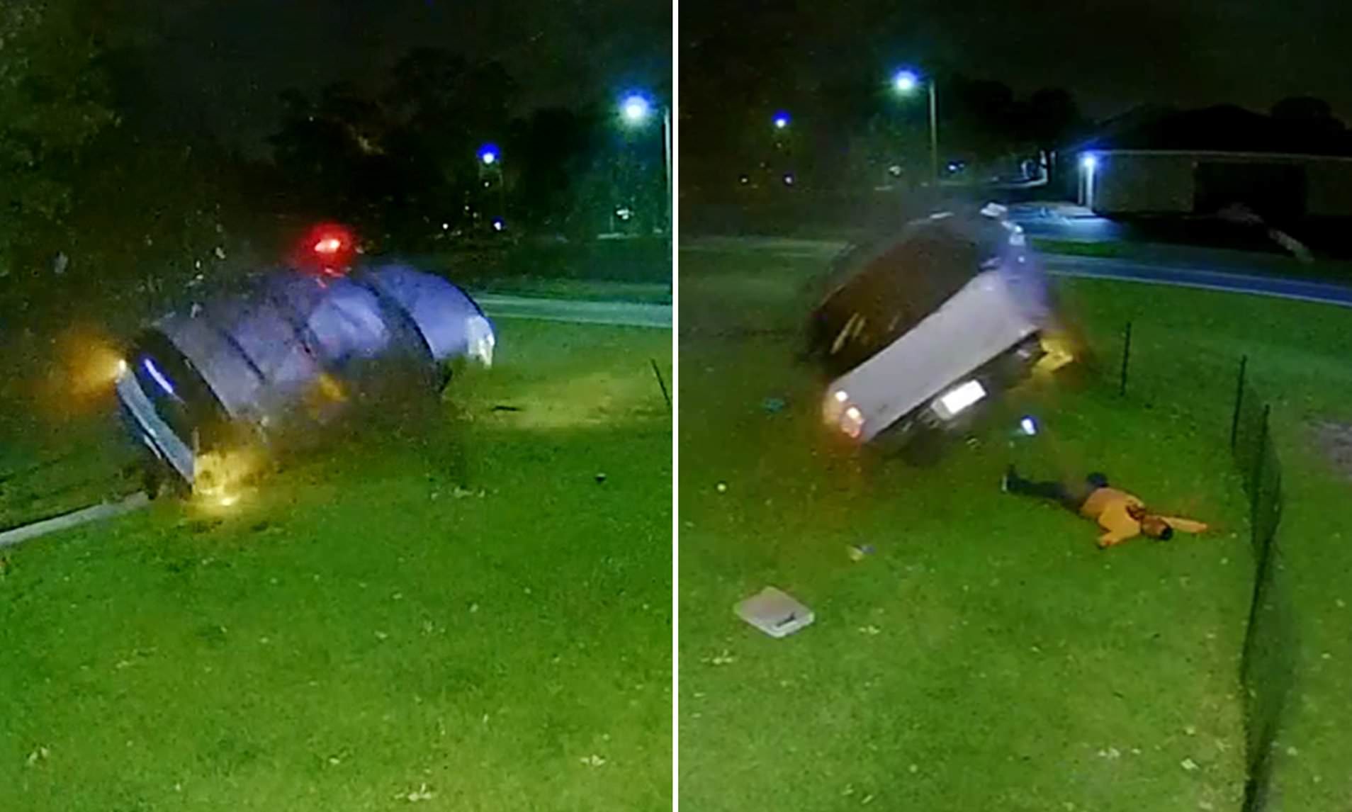 Τρομακτικό ατύχημα: Άνδρας εκτινάχθηκε από SUV του και… έπεσε πάνω του! (βίντεο)