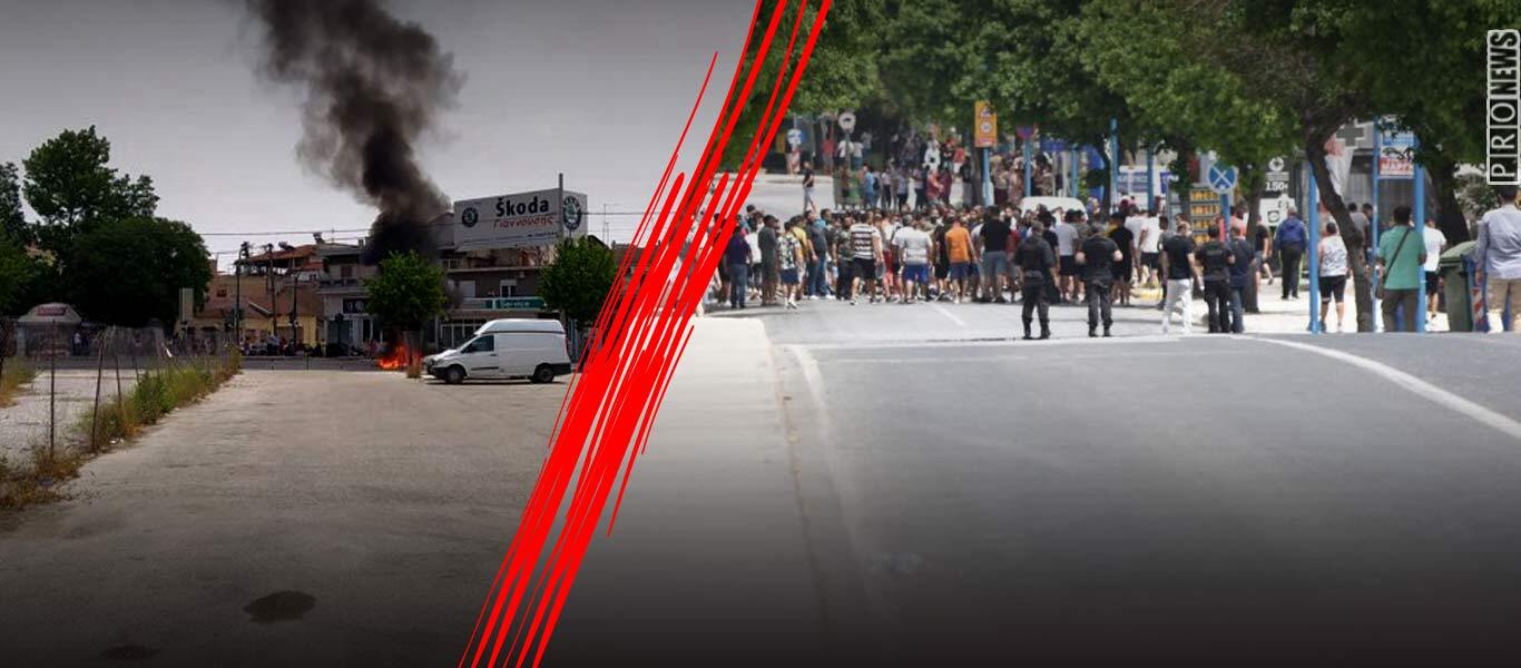 Επεισόδια στον οικισμό Ρομά της Νέας Σμύρνης στην Λάρισα: Αρνούνται την μεταφορά των κρουσμάτων! (upd) (βίντεο)