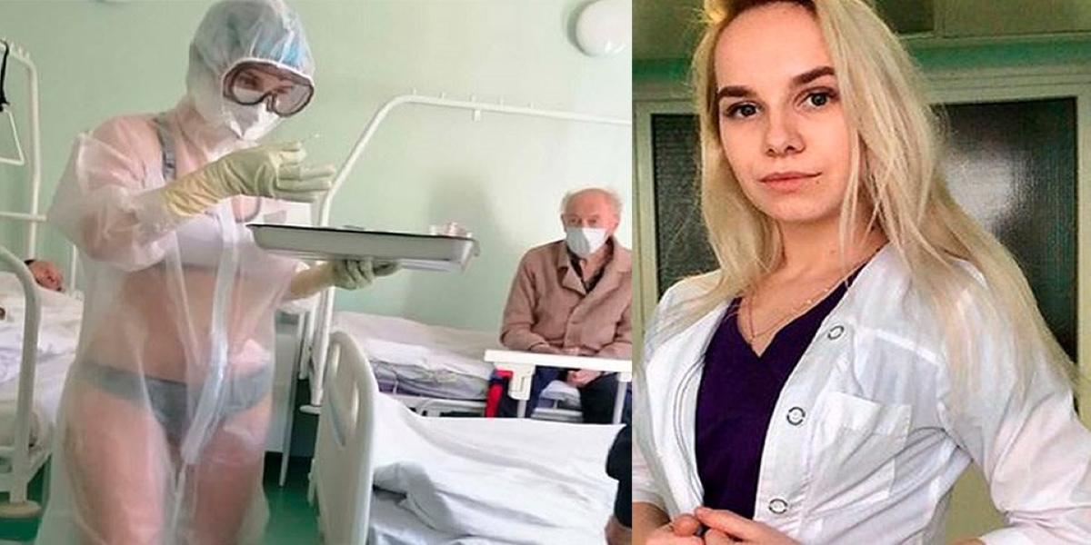 Ρωσία: Αυτή είναι η νοσοκόμα που εμφανίστηκε με τα εσώρουχα – Της πρότειναν να γίνει μοντέλο εσωρούχων (φώτο)