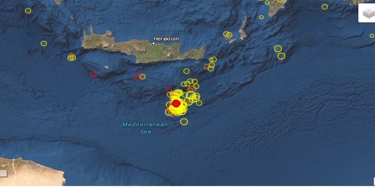 Κρήτη: Νέος σεισμός νοτίως του νησιού