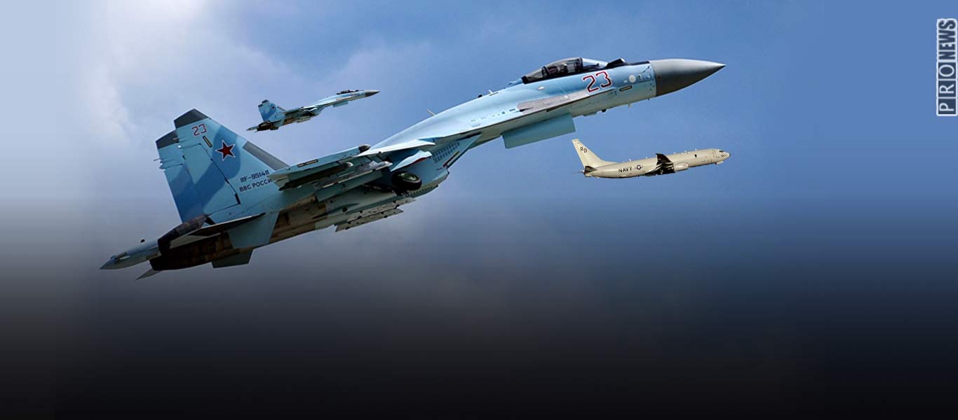 «Αερομαχία» πάνω από τη Μεσόγειο: Ρωσικά Su-35 αναχαίτιζαν αμερικανικό P-8A για μια ώρα! (βίντεο, φωτό)