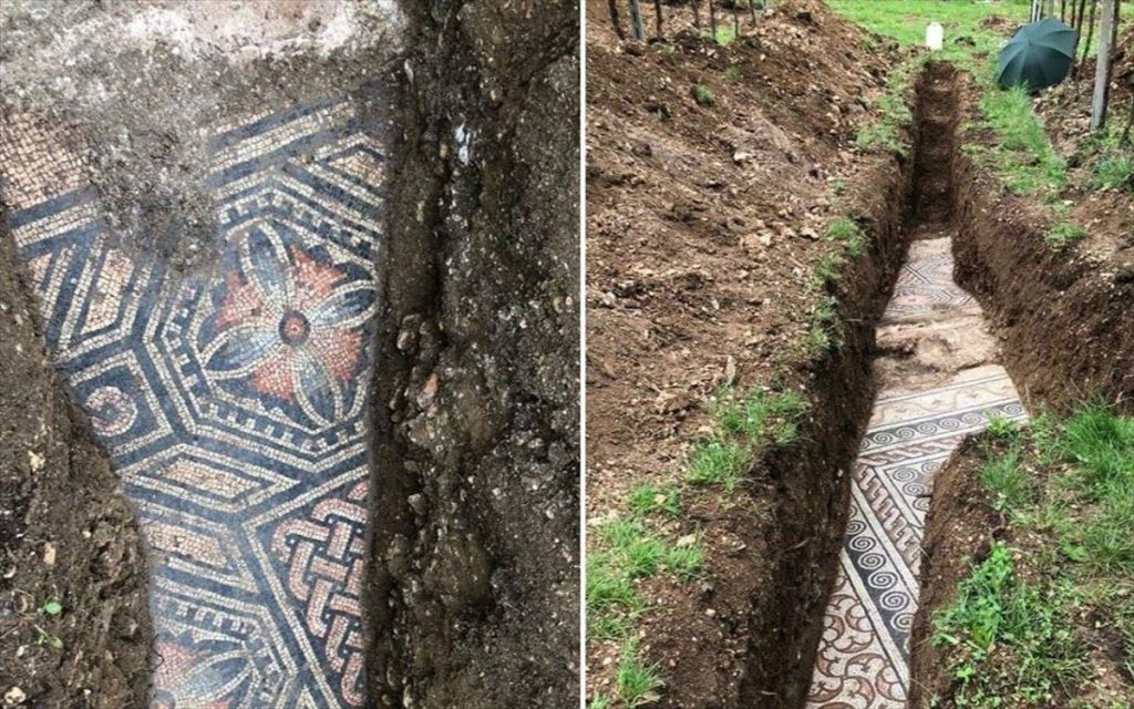 Ιταλία: Ρωμαϊκό ψηφιδωτό εντοπίστηκε κάτω από αμπελώνα – Τι λένε οι αρχαιολόγοι (βίντεο-φωτο)