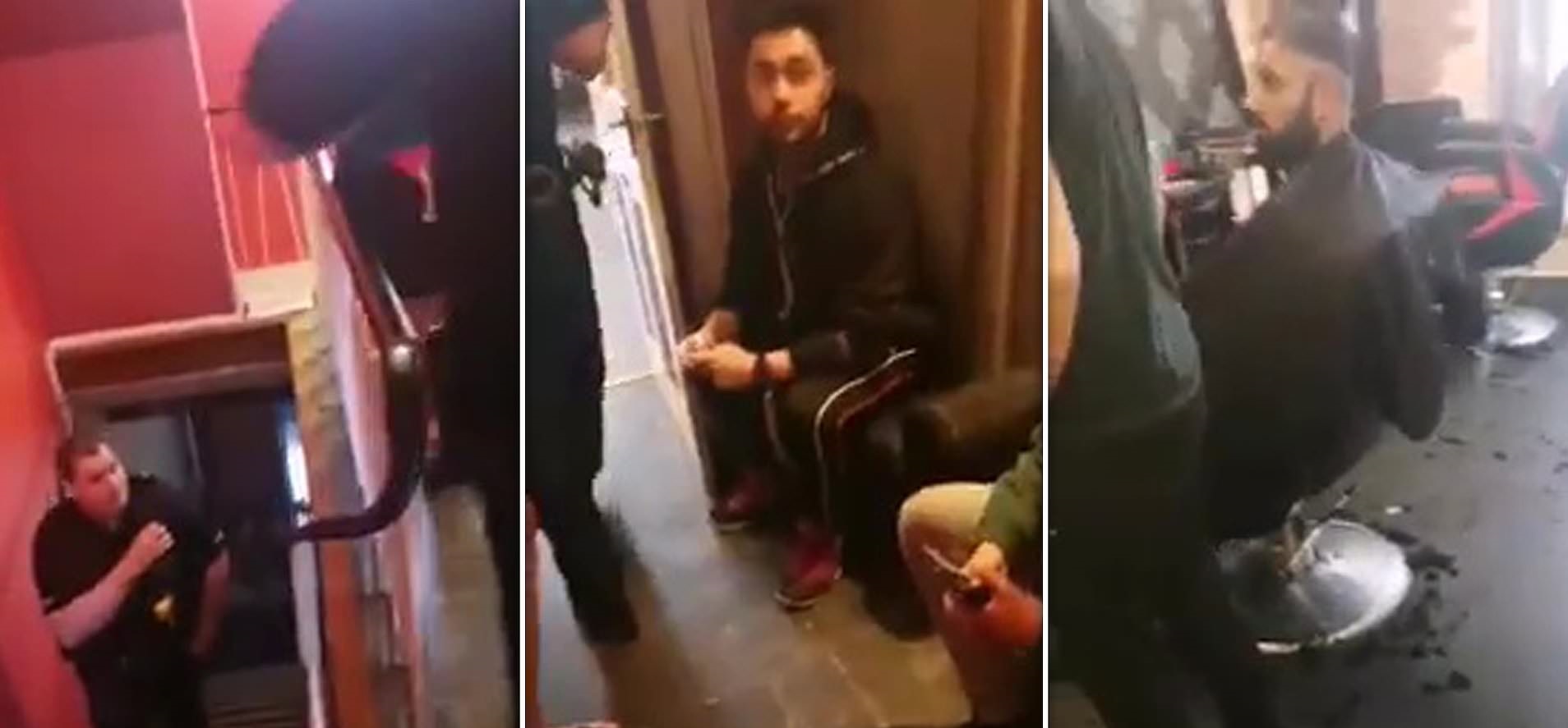Έξαλλος πελάτης με κομμωτή: «Μπουκάρει» η αστυνομία στο μαγαζί και αυτός διαμαρτύρεται που τον άφησε στη μέση (βίντεο)