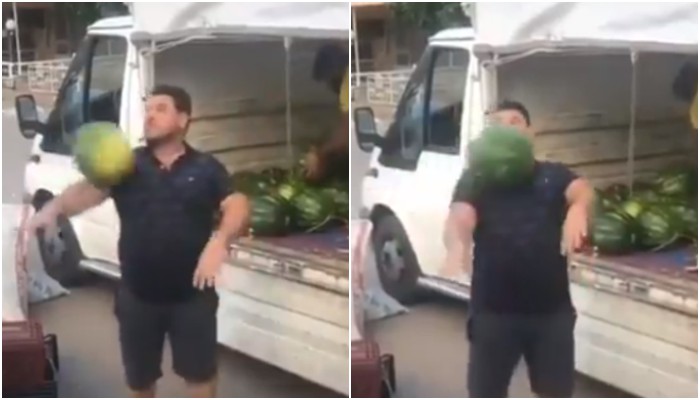 Ο «μάγος» του καρπουζιού – Προθέρμανση πριν τα «τρίποντα»