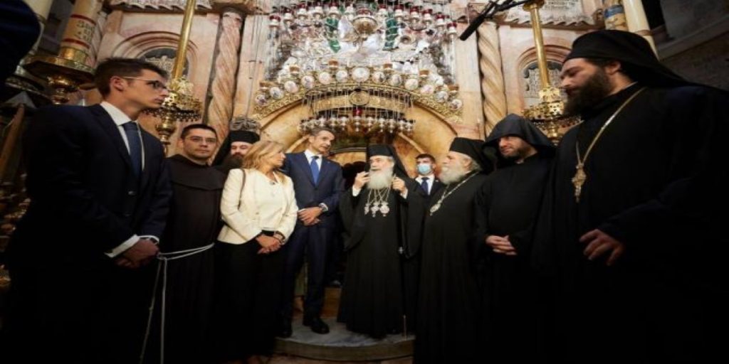Κ. Μητσοτάκης: Επίσκεψη στο Πατριαρχείο Ιεροσολύμων – «Ευχαριστώ τον Θεό»