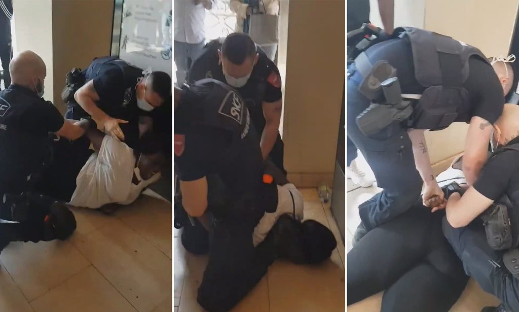 Παρίσι: Βίντεο με άνδρες ασφαλείας να σπρώχνουν έγκυο γυναίκα – Αρνήθηκε να φορέσει… μάσκα