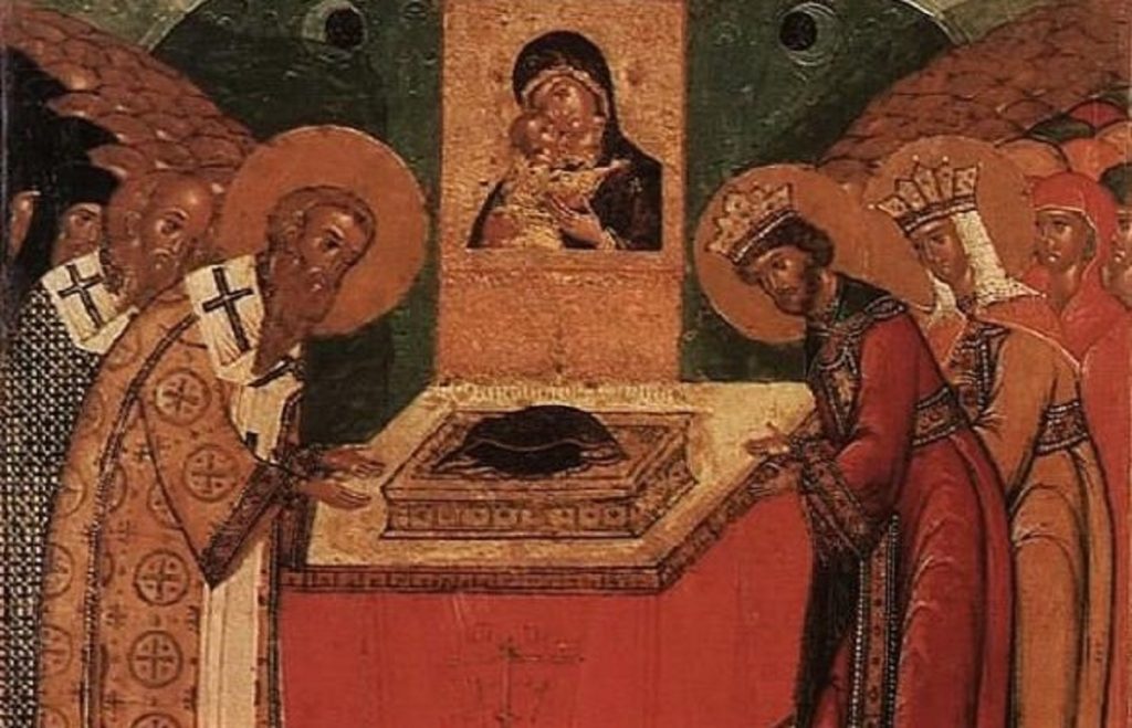 Σήμερα 2 Ιουλίου τιμάται η μνήμη της κατάθεσης της Τίμιας Εσθήτος της Θεοτόκου