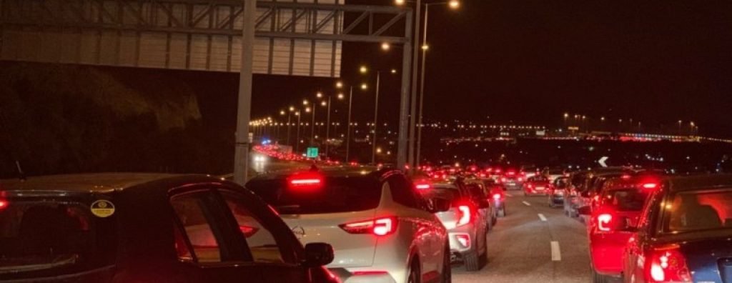 Αθηνών – Κορίνθου: «Στο κόκκινο» η κίνηση στο ρεύμα προς Αθήνα