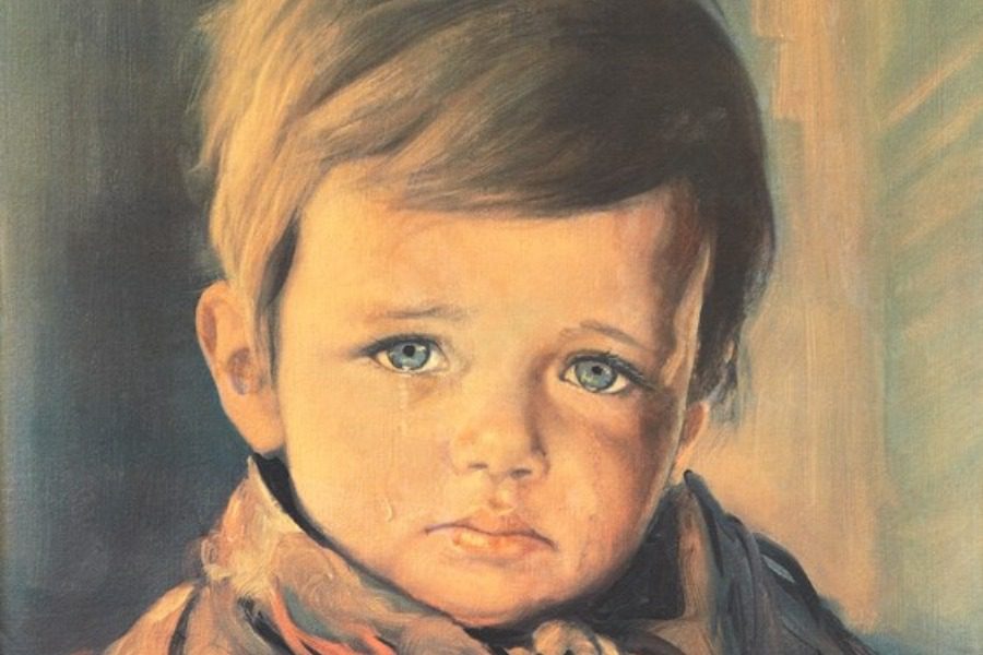 Ο διάσημος πίνακας με το δακρυσμένο αγόρι και ο ανατριχιαστικός θρύλος ότι δεν μπορεί να καεί