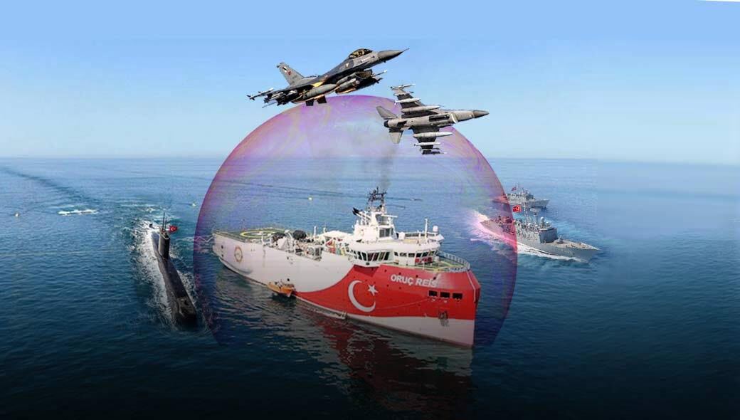 «Θόλο» προστασίας του Oruc Reis εξαγγέλλει η Τουρκία- «Ό,τι πλησιάσει στα 50 νμ με κατεύθυνση το ερευνητικό θα κτυπηθεί»