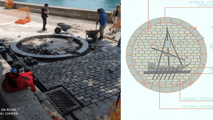 «Εικαστική παρέμβαση» στη Ναύπακτο: Δεν φαντάζεστε τι έφτιαξαν πιτσιρικάδες με τις πέτρες της ανάπλασης!