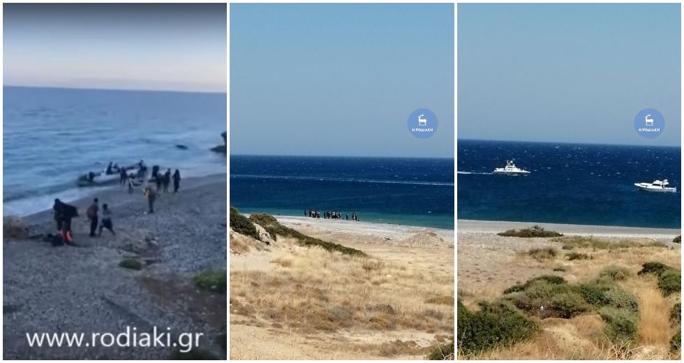 Ρόδος: Μαζικές αποβάσεις παράνομων μεταναστών σε παραλίες του νησιού