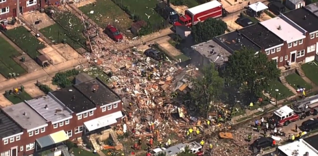Βαλτιμόρη: Ένας νεκρός και 2 σοβαρά τραυματισμένοι από την τεράστια έκρηξη- Ισοπεδώθηκαν σπίτια (βίντεο)