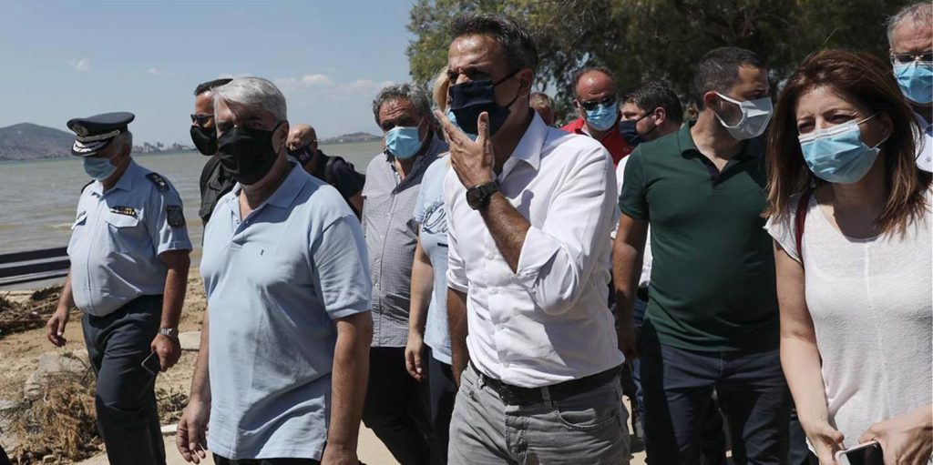 Ο Κ.Μητσοτάκης από την «χαροκαμένη» Εύβοια δηλώνει ότι «Ο Ν.Χαρδαλιάς έχει την στήριξή μου» (φώτο)