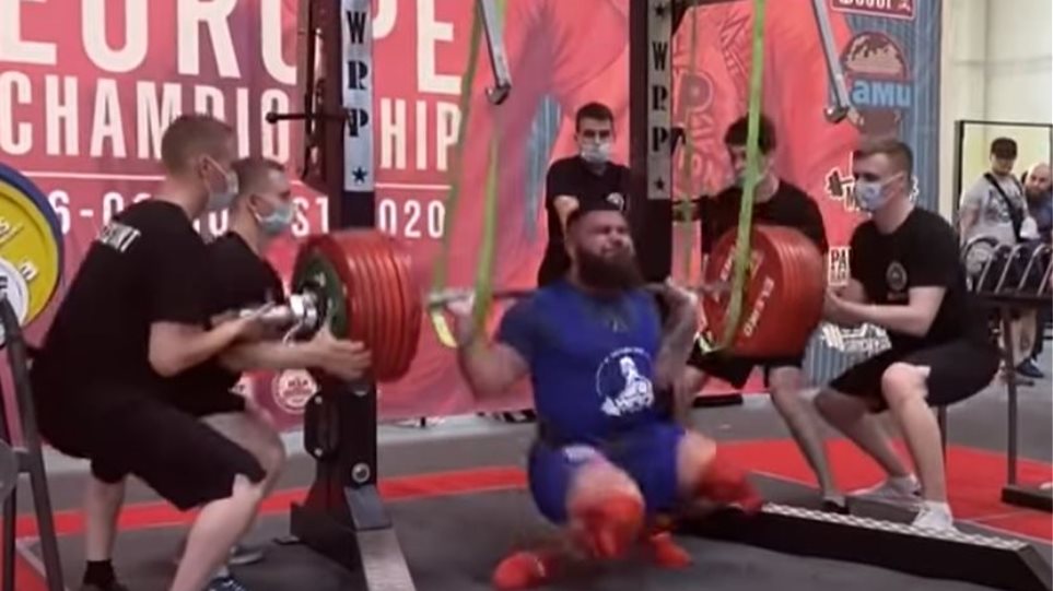 Τραυματισμός σοκ Ρώσου αρσιβαρίστα: Πήγε να σηκώσει 400 κιλά και «έσπασε» τους δύο τετρακέφαλους! (βίντεο)