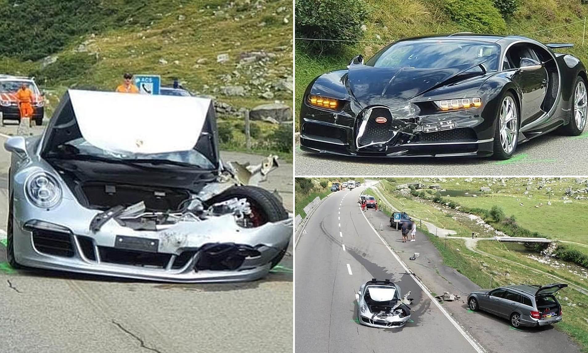 Τροχαίο αξίας 3 εκατ. ευρώ: Bugatti Chiron τράκαρε με κάμπριο Porsche 911 (βίντεο)